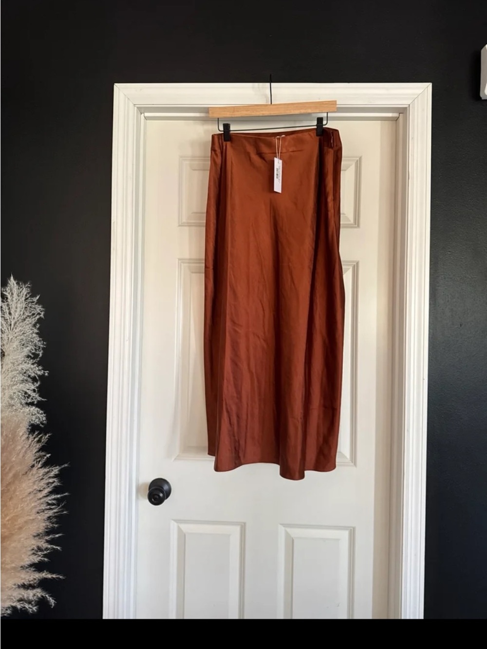 NWT Baltic Born Collection: Celeste Satin Midi Skirt in Spice size XL - Picture 4 of 10